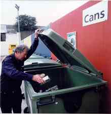 Repak has funded bring bank schemes such as this one for cans